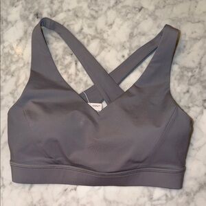lululemon athletica Gray Cross-Back Sports Bra